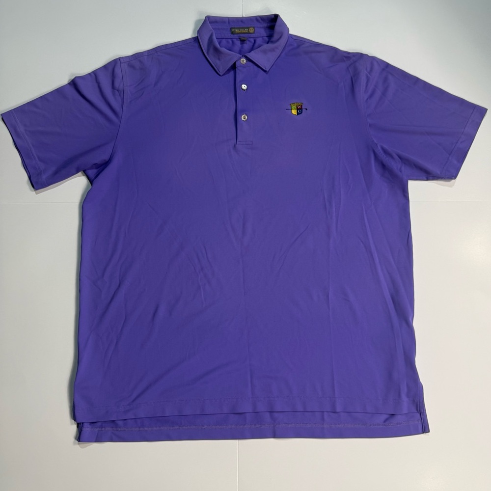 Peter Millar summer comfort  Purple Golf Polo Shirt Sz XL